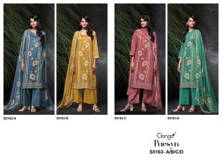 Ganga paesyn 5163 dress material wholesale in surat